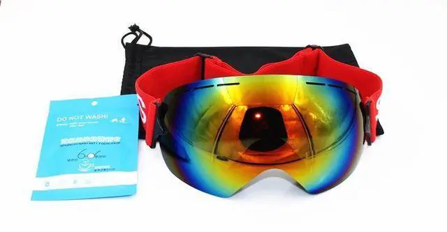 Alt view image 6 of 7 - LIGHTWEIGHT Professional Ski Goggles Men UV400 Adult anti-fo