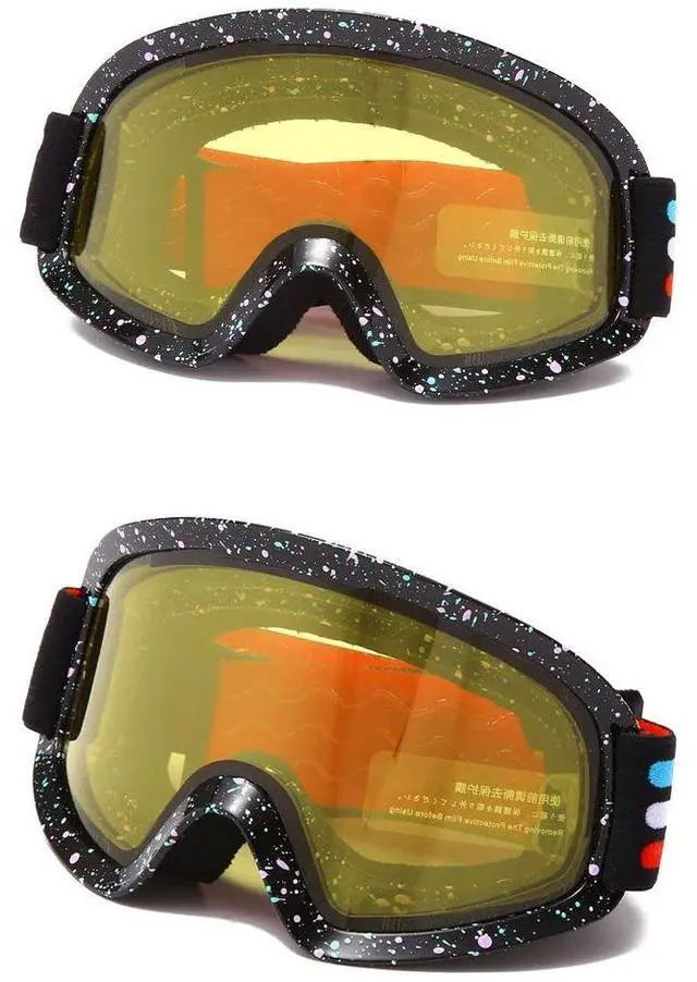 Alt view image 2 of 7 - ELAX BRAND NEW Double Layers Anti-Fog Ski Goggles Snow Snowb