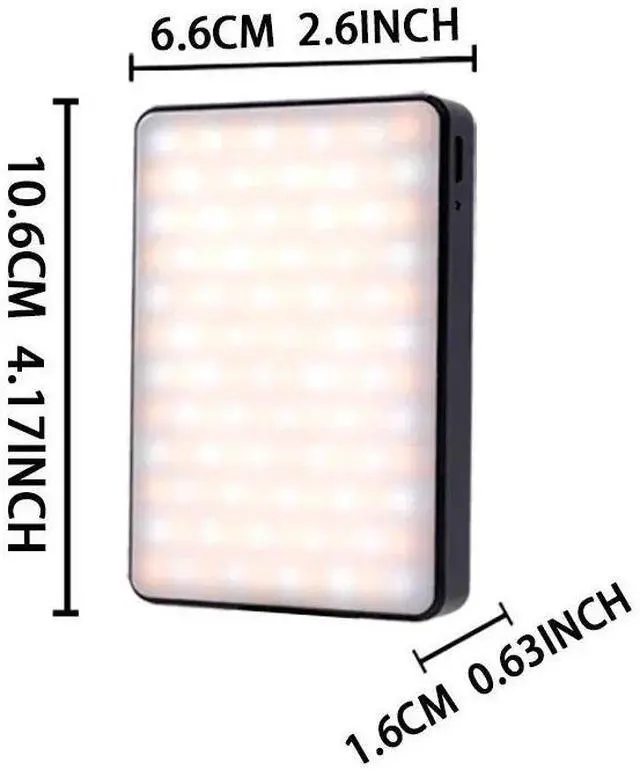 Alt view image 5 of 6 - LED Selfie Light Phone Fill Light 120 LED 3000mAh Rechargeab