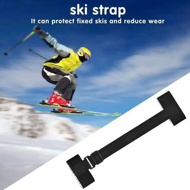 Alt view image 6 of 7 - Ski and Pole Carrier Strap Adjustable Ski Shoulder Carrier S
