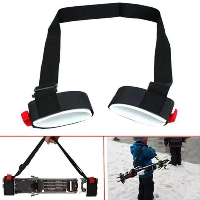 Alt view image 4 of 7 - Ski and Pole Carrier Strap Adjustable Ski Shoulder Carrier S