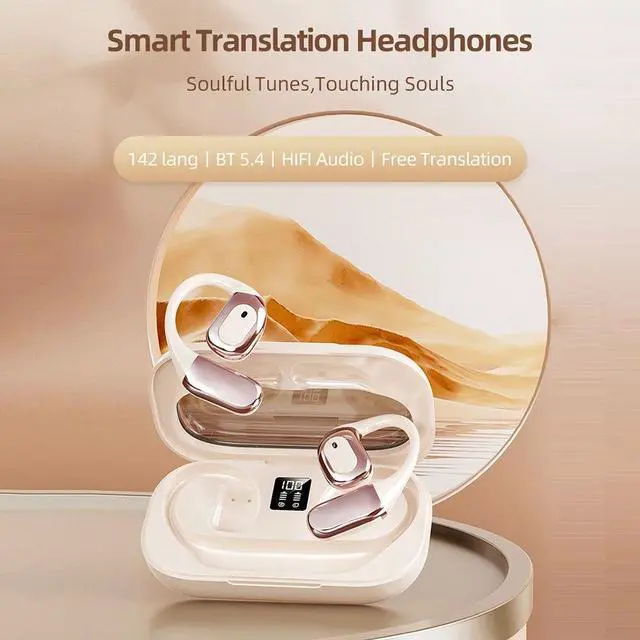 Main image of For T23 Languages Translator Earbuds 142 Languages BT 5.4 Tr