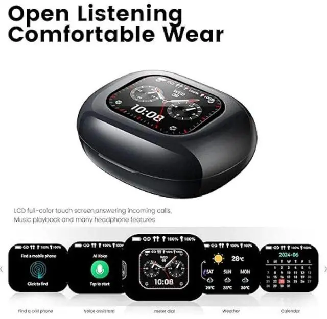 Alt view image 3 of 7 - Q16 PRO Wireless Translation Earbuds with 5.4 Sports Earbuds