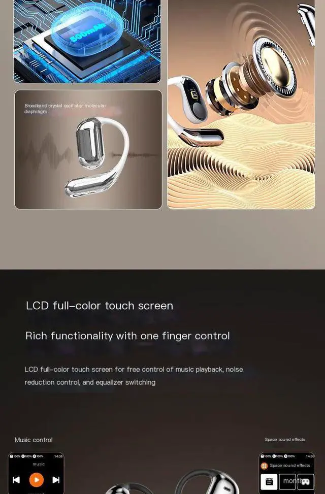 Alt view image 3 of 7 - AI Translator Earbuds Q16 Pro Real-Time Translators Headphon