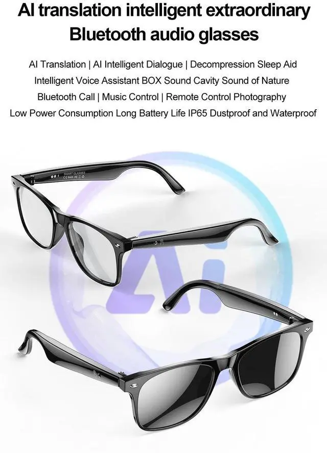 Main image of 2025 New model AI Smart Glasses Earphones Spectacles with AI