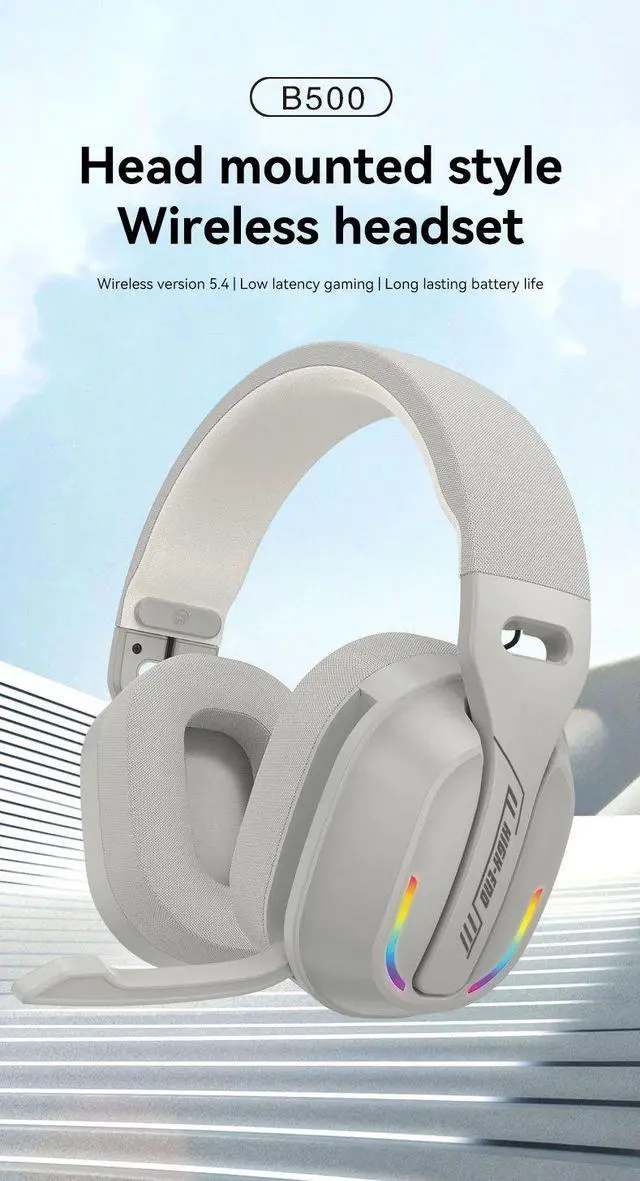 Main image of B500 Over Ear Headset Bluetooth5.4 Wireless Stereo Gaming Ea