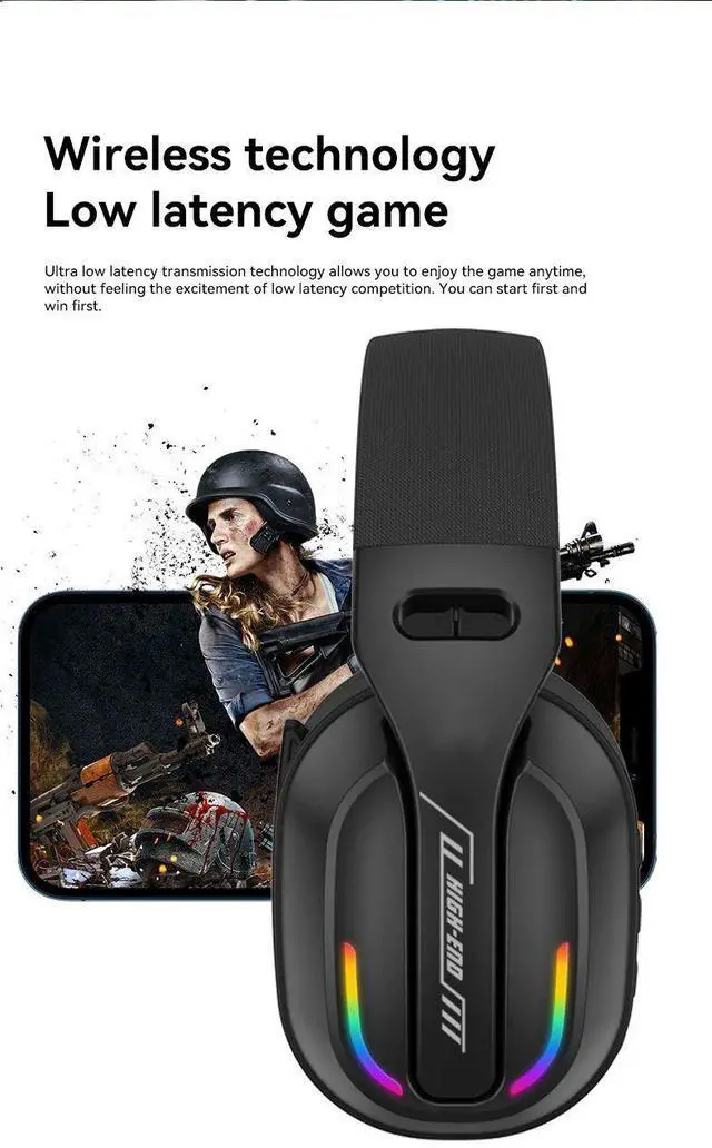 Alt view image 6 of 7 - B500 Over Ear Headset Bluetooth5.4 Wireless Stereo Gaming Ea