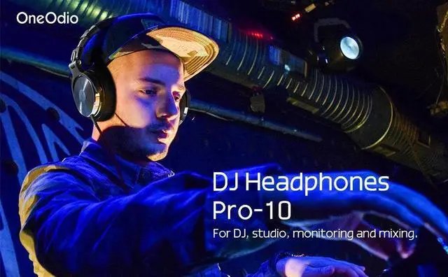 Alt view image 2 of 7 - Oneodio Pro 10 Wired Studio Headphones Stereo Professional D