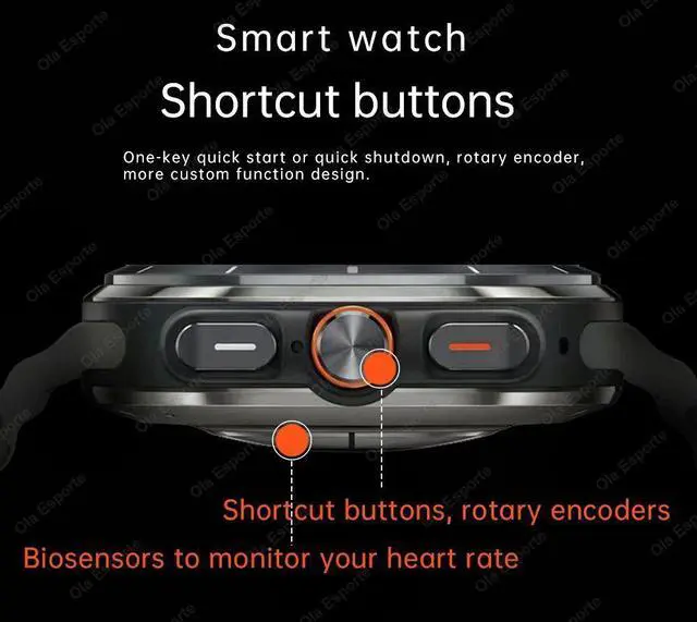 Alt view image 5 of 6 - 2025 Watch Ultra 7 Smart Watch 500mAh Battery GPS Track Men
