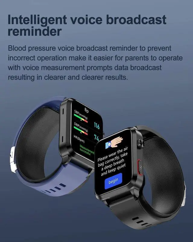 Alt view image 6 of 7 - Airbag Smart Watch 2025 New air Pump for hhua health watch T