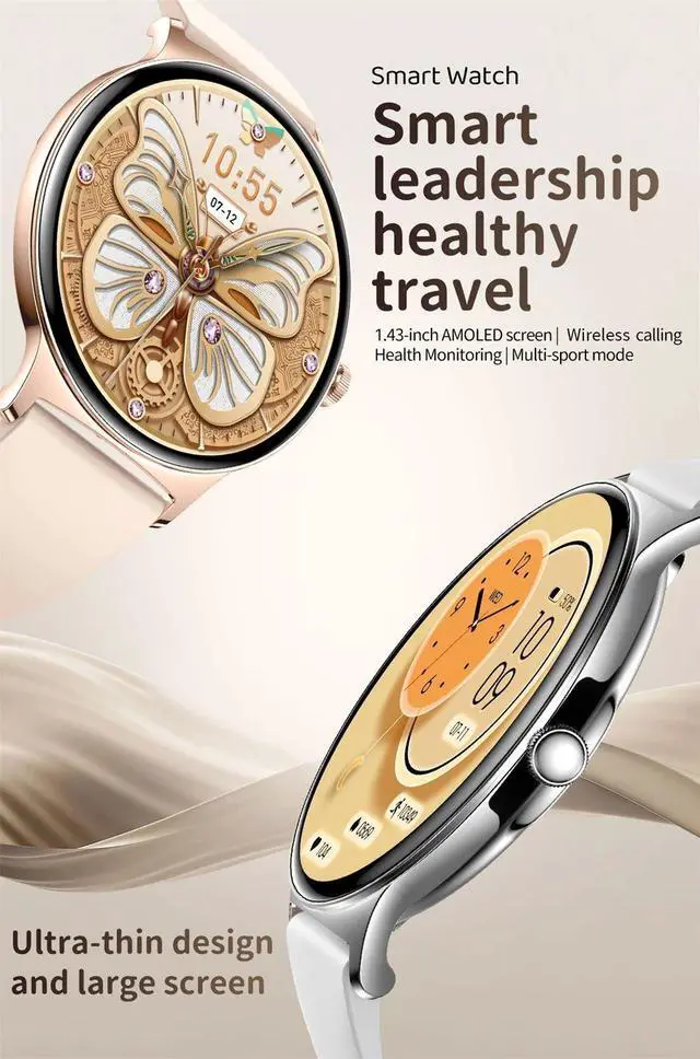 Main image of LIGE AMOLED Screen Healt Smart Watch Women Sports Fitness Wa