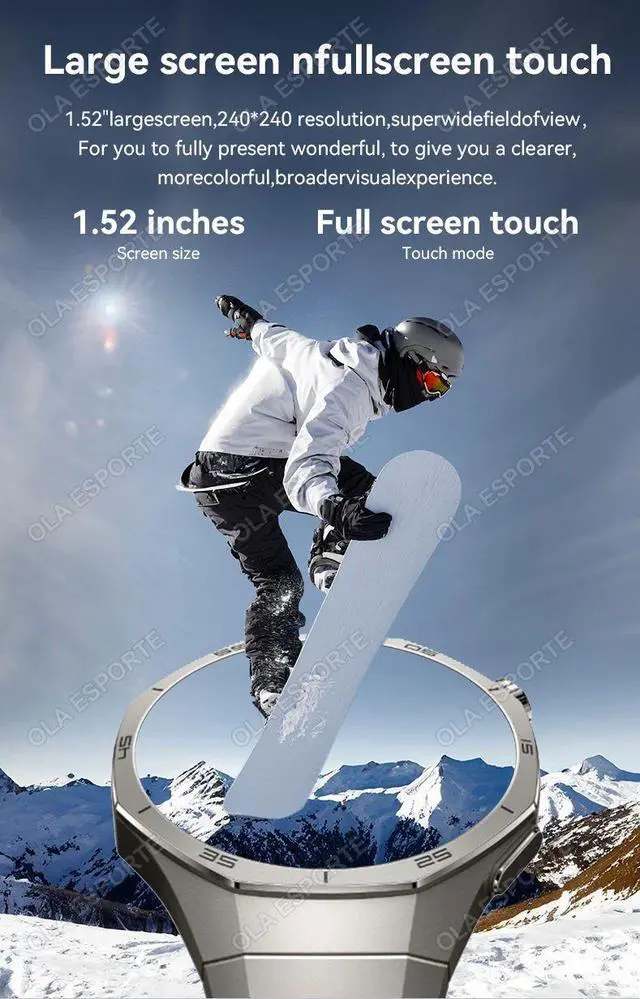 Alt view image 3 of 7 - 2025 New Watch GT5 Pro Smart Watch HD AMOLED Screen GPS Trac