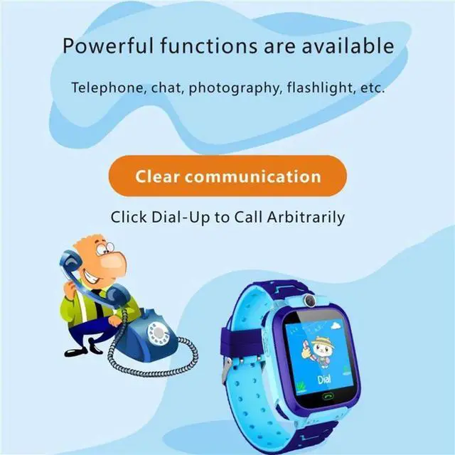 Alt view image 4 of 7 - Q12b Children Smart Watch Life Waterproof Kids Positioning C