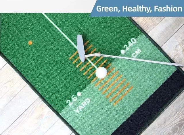 Alt view image 5 of 7 - Golf Carpet Putting Mat Indoor Outdoor Training Putting Prac