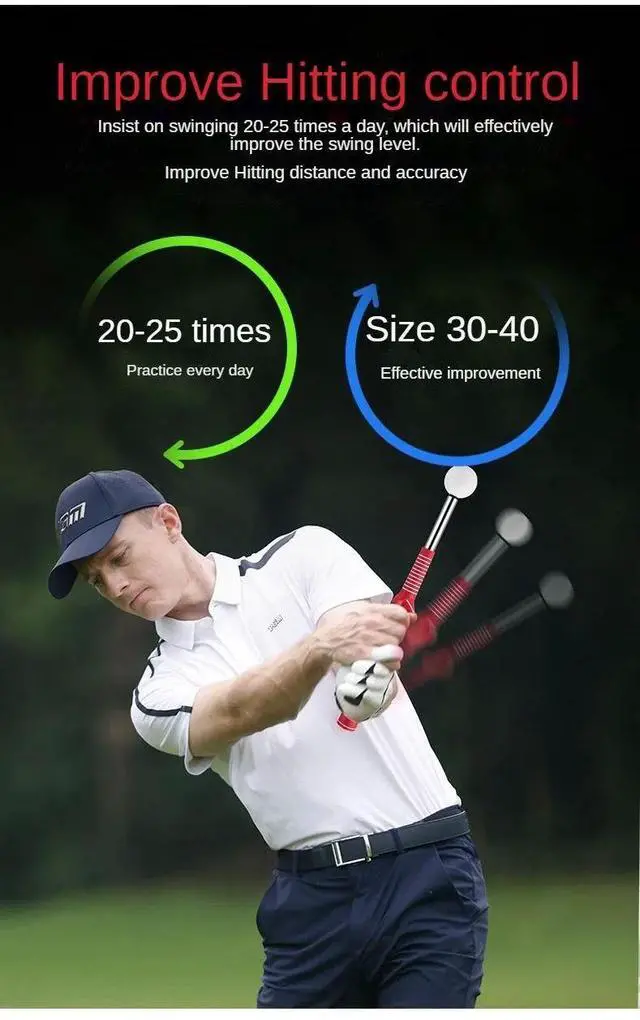 Alt view image 6 of 7 - PGM Golf Retractable Swing Practice Stick Indoor Golf Sound