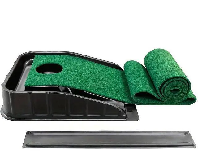 Alt view image 4 of 7 - Golf putting blanket Putter mat Outdoor indoor practice mat