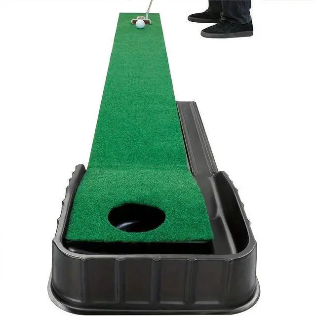 Alt view image 3 of 7 - Golf putting blanket Putter mat Outdoor indoor practice mat