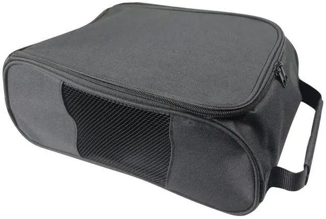 Alt view image 7 of 7 - Portable Mini Golf Shoe Bag Nylon Shoes Carrier Bags Lightw