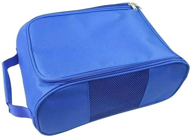 Alt view image 4 of 7 - Portable Mini Golf Shoe Bag Nylon Shoes Carrier Bags Lightw