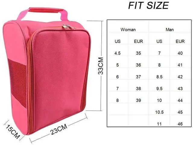 Main image of Portable Mini Golf Shoe Bag Nylon Shoes Carrier Bags Lightw