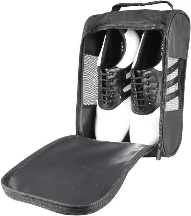 Alt view image 2 of 7 - Portable Mini Golf Shoe Bag Nylon Shoes Carrier Bags Lightw