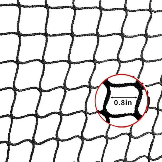 Alt view image 5 of 7 - Indoor Golf Net 3X3m Black Polyester Golf Ball Netting Socce