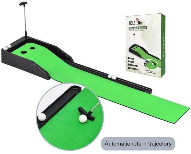 Alt view image 3 of 7 - Putting Green Indoor Set Golf Putting Green Mat with Ball Re