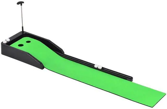 Alt view image 5 of 7 - Putting Green Indoor Set Golf Putting Green Mat with Ball Re