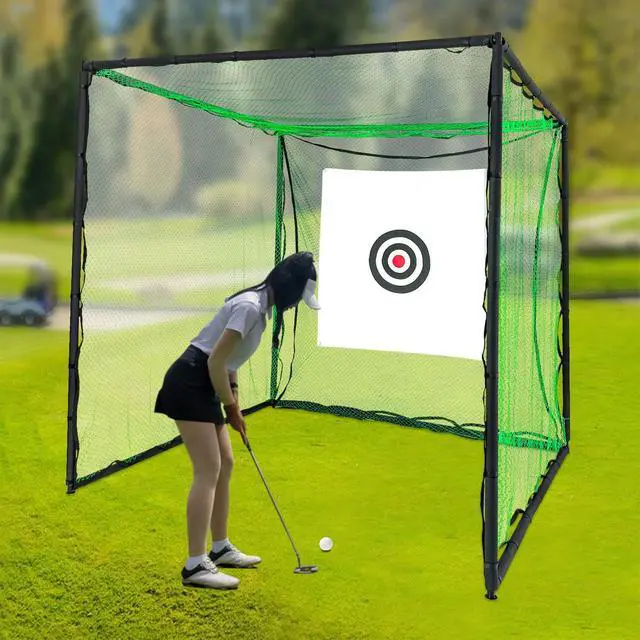 Alt view image 3 of 7 - Golf Hitting Cage Swing Practice Mat for Indoor Outdoor Golf