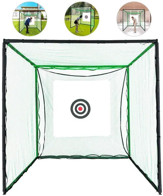Alt view image 4 of 7 - Golf Hitting Cage Swing Practice Mat for Indoor Outdoor Golf