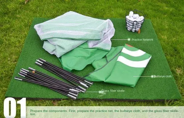 Alt view image 7 of 7 - PGM Golf Batting Cage Training Aids Indoor and Outdoorsports