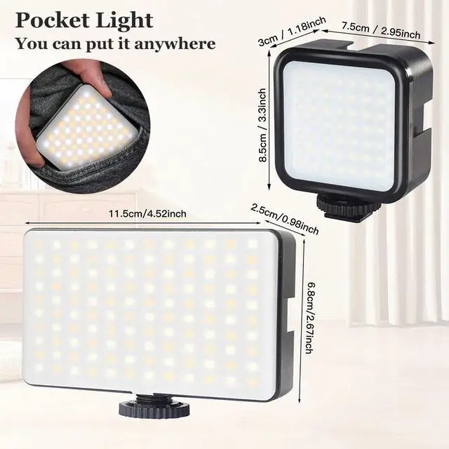 Alt view image 5 of 7 - ZOMEI Full Color RGB LED Video Light CRI95+ 2500K-7000K 800L