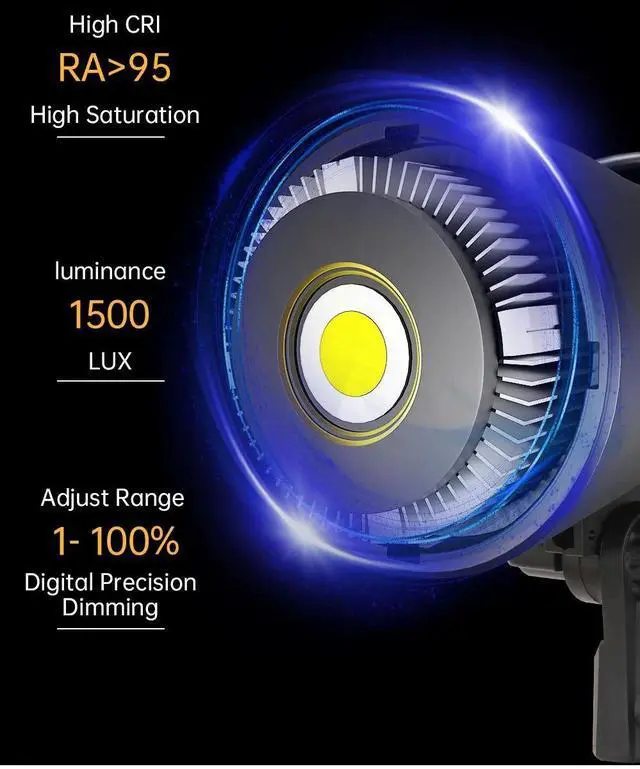 Alt view image 4 of 7 - 100W/115W Bowens COB Photography Light Kit 2M Tripod Photogr