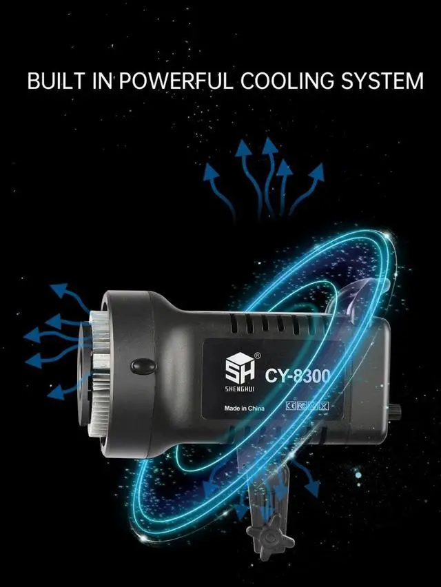 Alt view image 5 of 7 - 100W/115W Bowens COB Photography Light Kit 2M Tripod Photogr