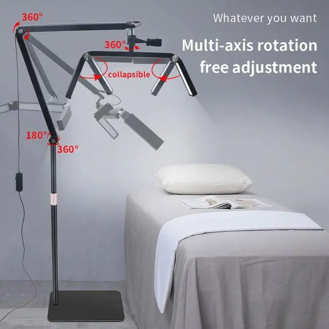 Alt view image 4 of 7 - Andoer HD-M18X 36W Foldable LED Video Light Beauty Floor Moo