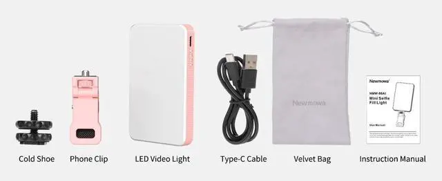 Alt view image 3 of 7 - KingMa LED Selfie Light 80 Power Rechargeable Clip Fill Vide