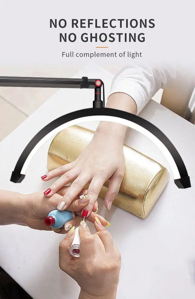 Alt view image 4 of 7 - 16 INCH LED Half Moon Lash Light Temperature 20W 3000K-6000K