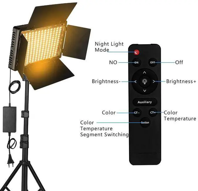 Alt view image 5 of 7 - Nagnahz U800+ LED Video Light Photo Studio Lamp Bi-Color 250
