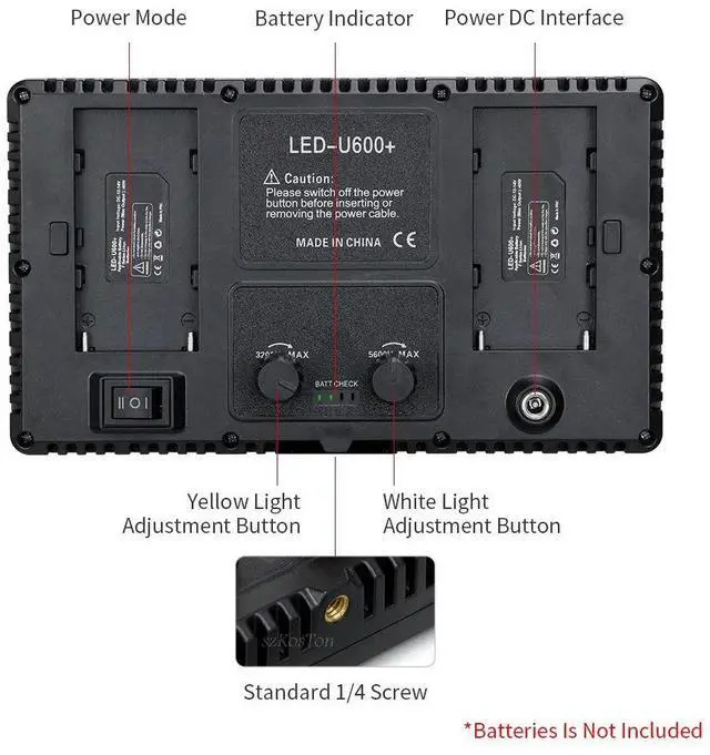 Alt view image 5 of 7 - Photo Studio LED 3200K-5600K Video Fill Lamp Light Panel Pho