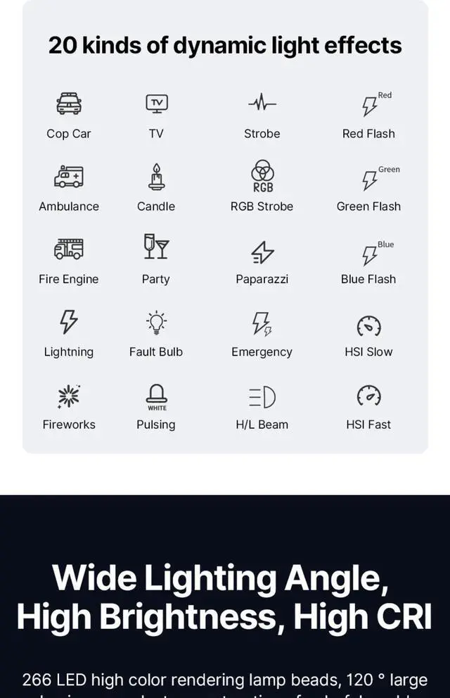 Alt view image 7 of 7 - Ulanzi LT003 RGB Video Light Full Color Panel Light 8000mAh