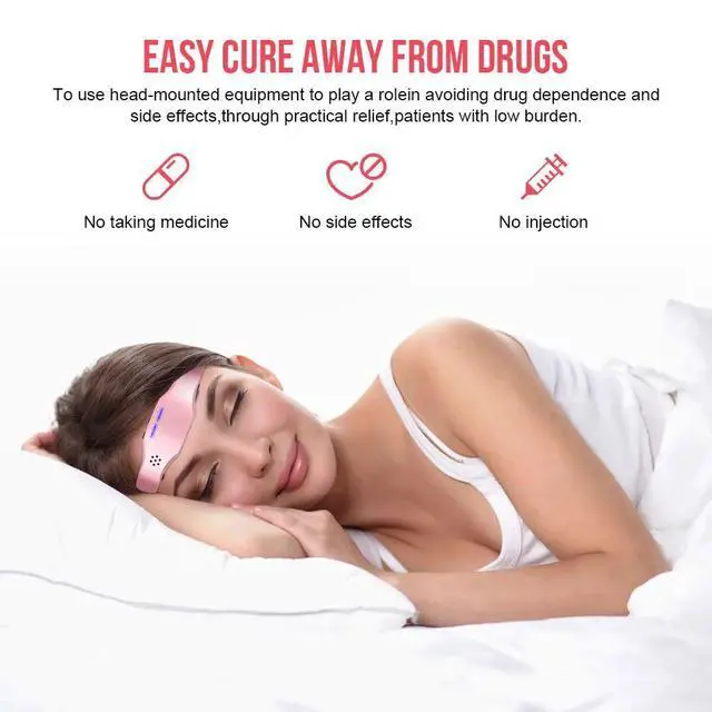 Alt view image 7 of 7 - Wireless Help Sleep Head Massager Sleep Monitor Migraine Rel