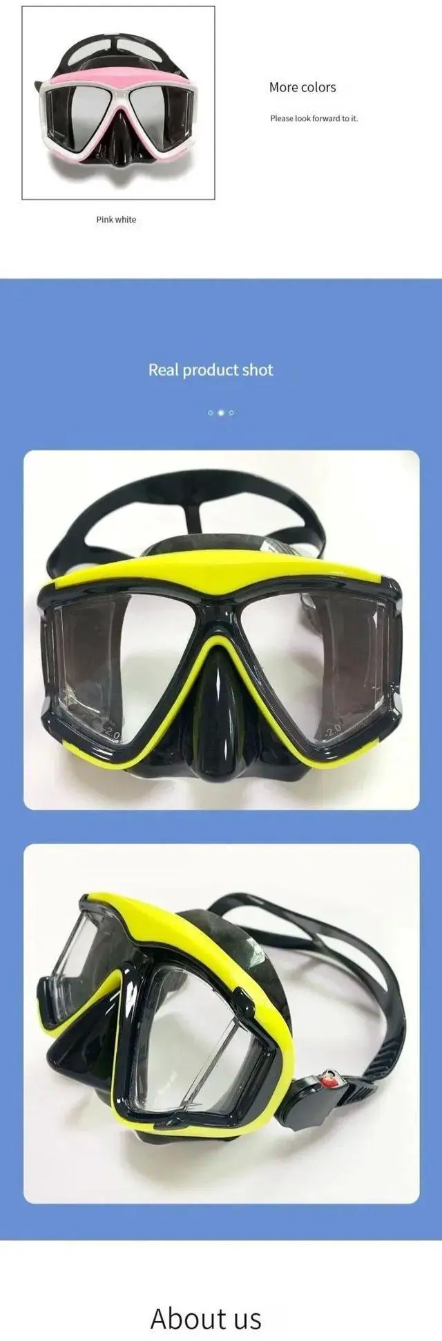 Alt view image 7 of 7 - Professional scuba diving mask snorkeling suit adult silicon