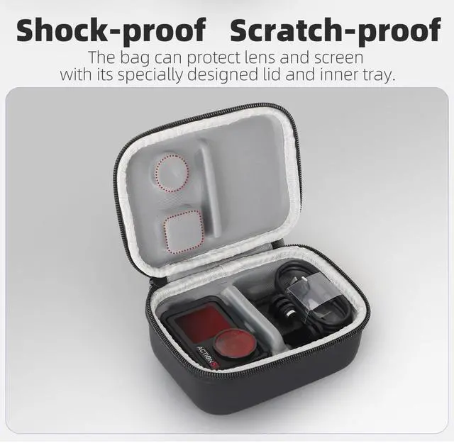 Alt view image 4 of 7 - Portable Storage Case for DJI Osmo Action 5 Pro/4/3 Travel B