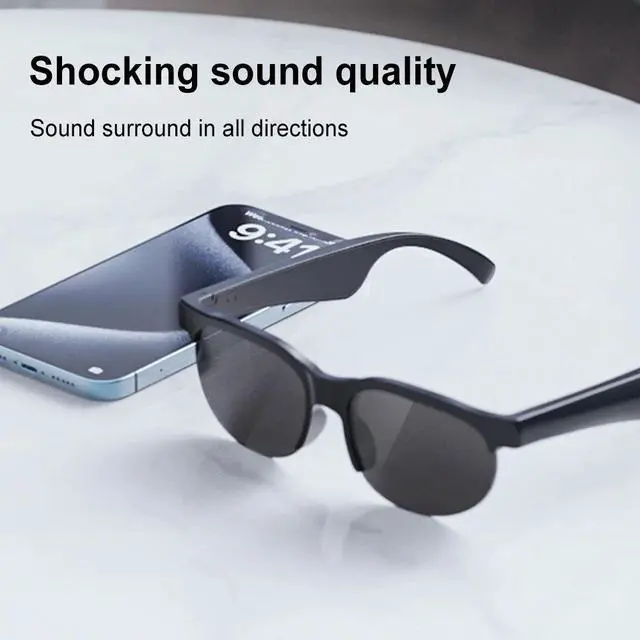 Alt view image 3 of 7 - AI Intelligent Translation Glasses Built-in Microphone Speak