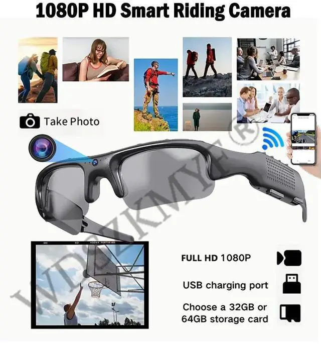 Main image of 1080P Wifi Riding Smart Glasses Eyewear Outdoor Sports Drivi