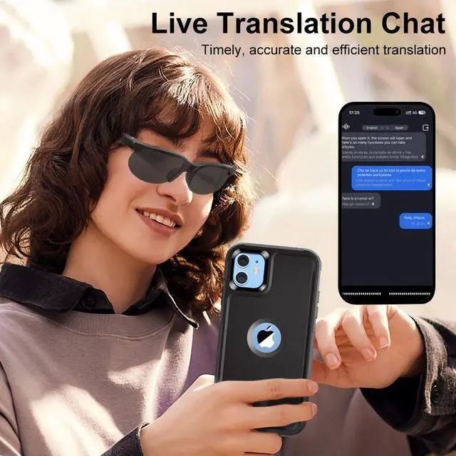 Alt view image 6 of 7 - Ourlife XG88PRO AI Intelligent Translation Glasses Wireless