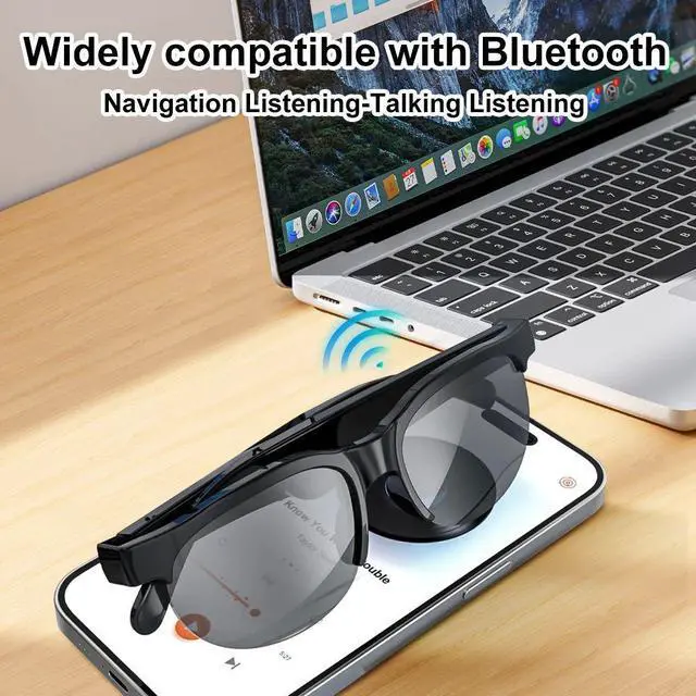 Alt view image 2 of 7 - Ourlife XG88PRO AI Intelligent Translation Glasses Wireless