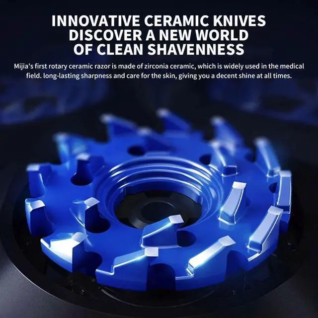 Alt view image 2 of 7 - XIAOMI MIJIA Electric Shaver S700 Portable Flex Razor 3 Head