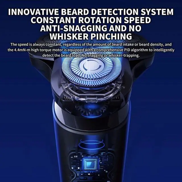 Alt view image 7 of 7 - XIAOMI MIJIA Electric Shaver S700 Portable Flex Razor 3 Head