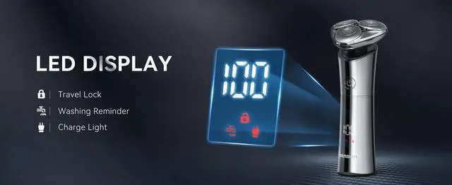 Alt view image 6 of 7 - Kensen S21 Electric Shaver Magnetic Men's 3D Floating Blade